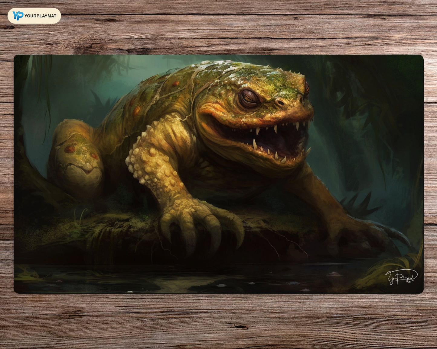 Amphibian Horror of the Murk - MTG Spielmatte - 24 x 14 inches - MTG Geschenke - MTG Zubehör - Magie Tischmatte