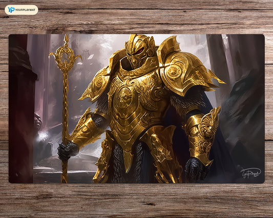Glittering Knight of Valor- MTG Spielmatte - 24 x 14 inches - MTG Geschenke - MTG Zubehör - Magie Tischmatte