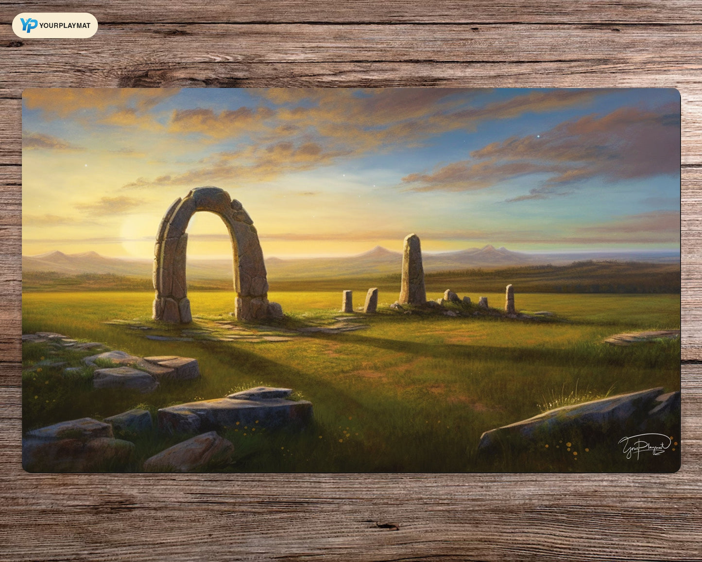 Spectral Stone Arch  - MTG Spielmatte - 24 x 14 inches - MTG Geschenke - MTG Zubehör - Magie Tischmatte