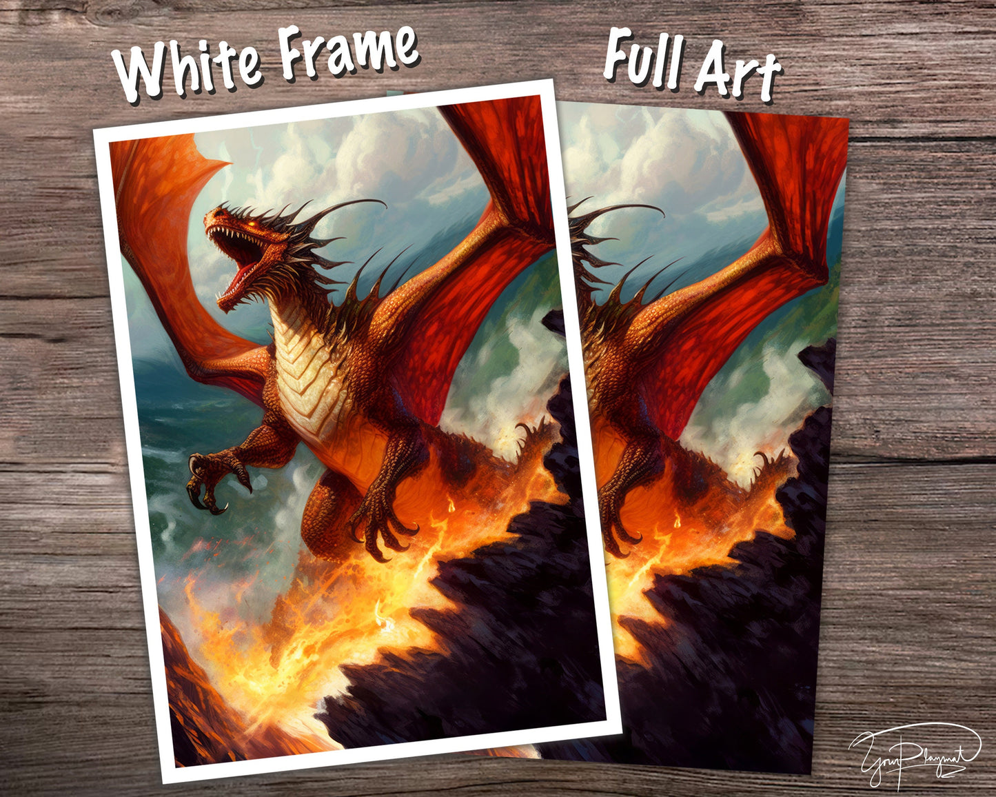 Red Dragon Card sleeves MTG Card Sleeves - 60/100/120 -  TCG Card Sleeve Set - Commander Sleeves - Magic the Gathering Gifts