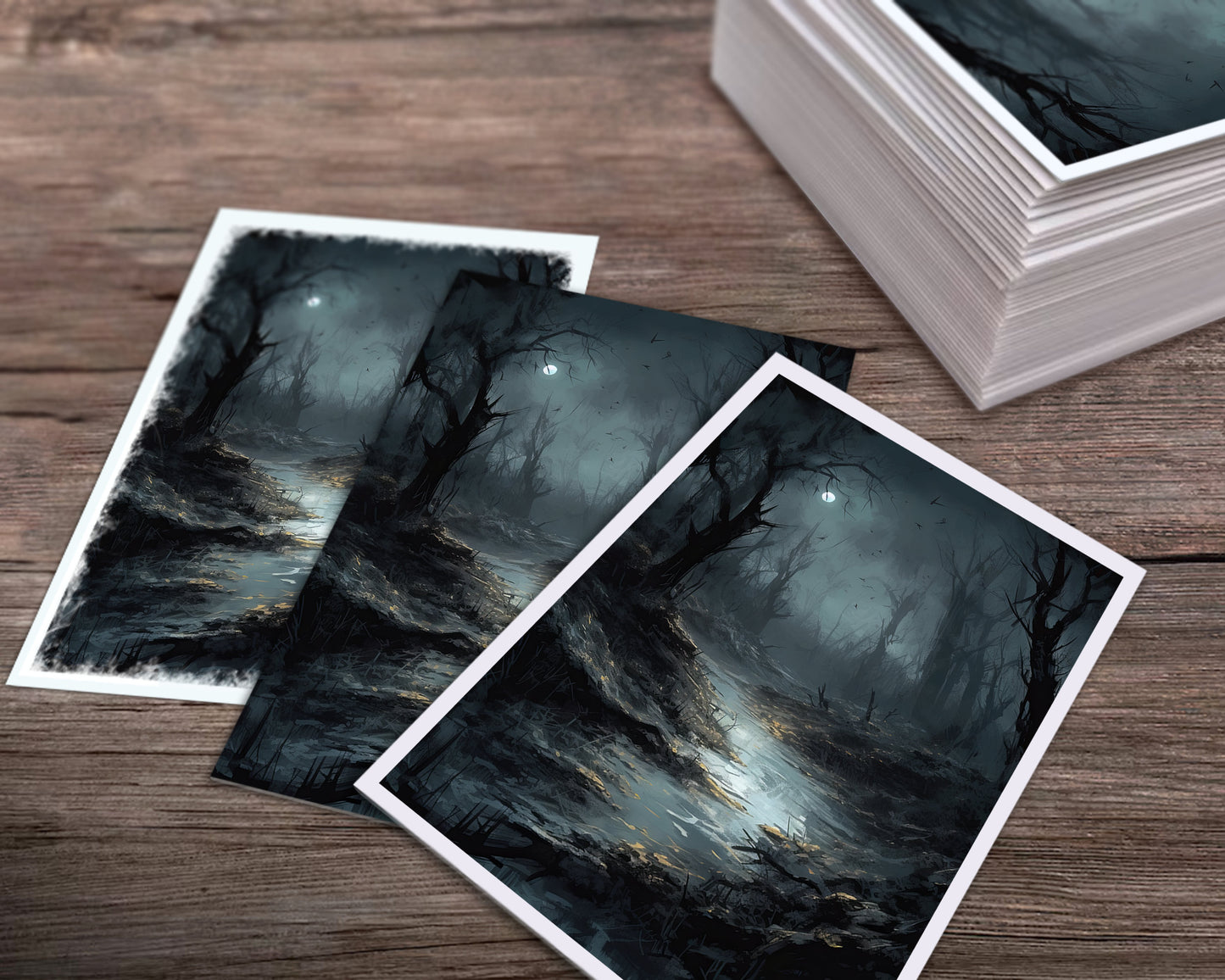 Obsidian Swamp - MTG Card Sleeves - 60/100/120 -  TCG Card Sleeve Set - Commander Sleeves - Magic the Gathering Gifts