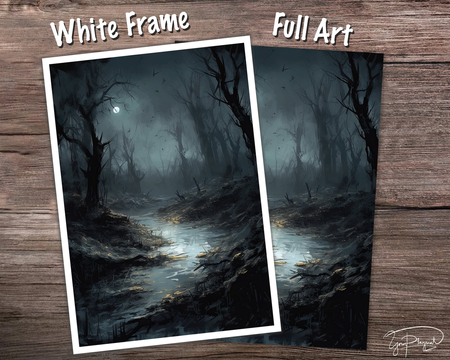 Obsidian Swamp - MTG Card Sleeves - 60/100/120 -  TCG Card Sleeve Set - Commander Sleeves - Magic the Gathering Gifts