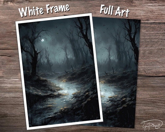 Obsidian Swamp - MTG Card Sleeves - 60/100/120 -  TCG Card Sleeve Set - Commander Sleeves - Magic the Gathering Gifts