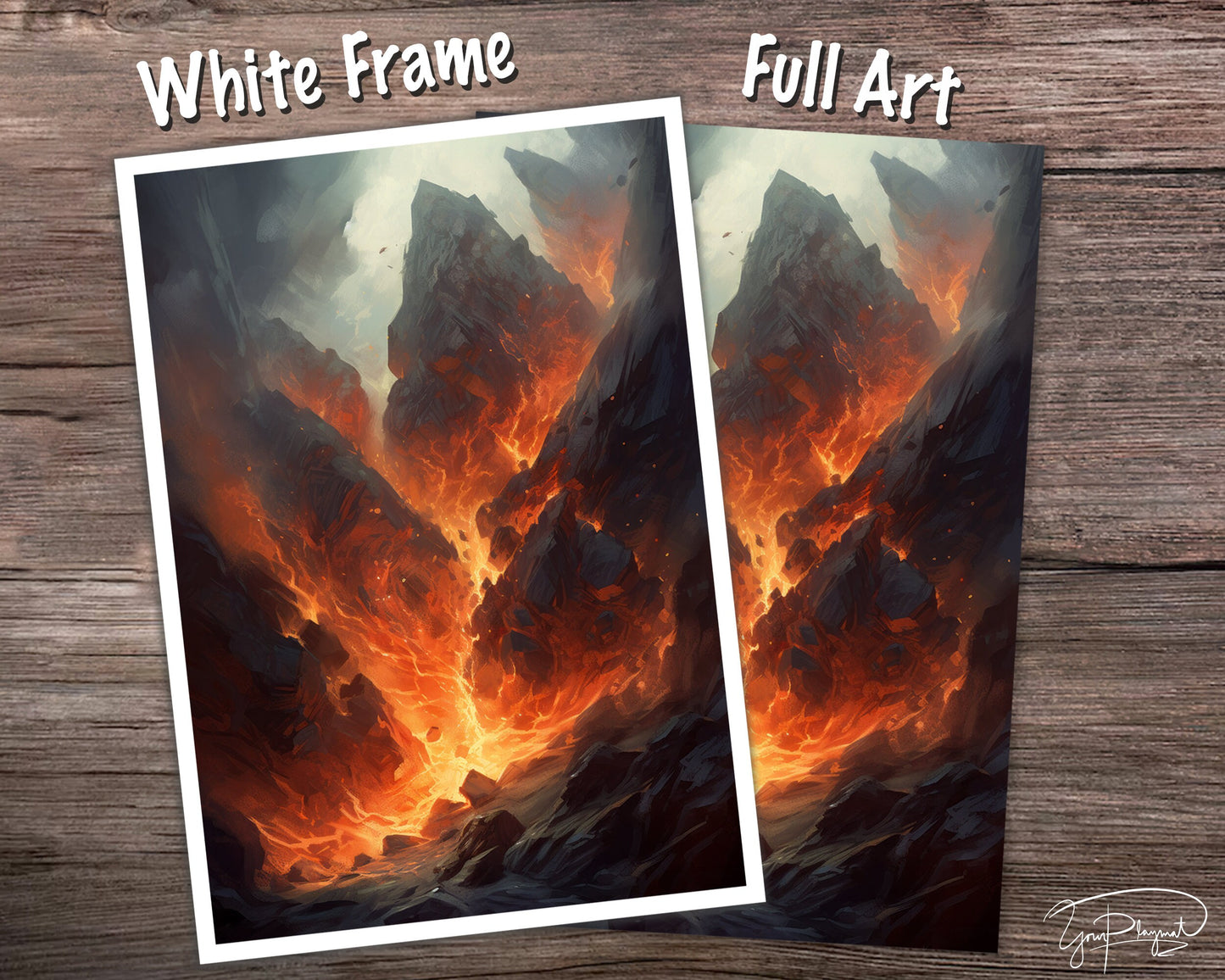 Volcanic Mountain Vistas - MTG Card Sleeves - 60/100/120 -  TCG Card Sleeve Set - Commander Sleeves - Magic the Gathering Gifts