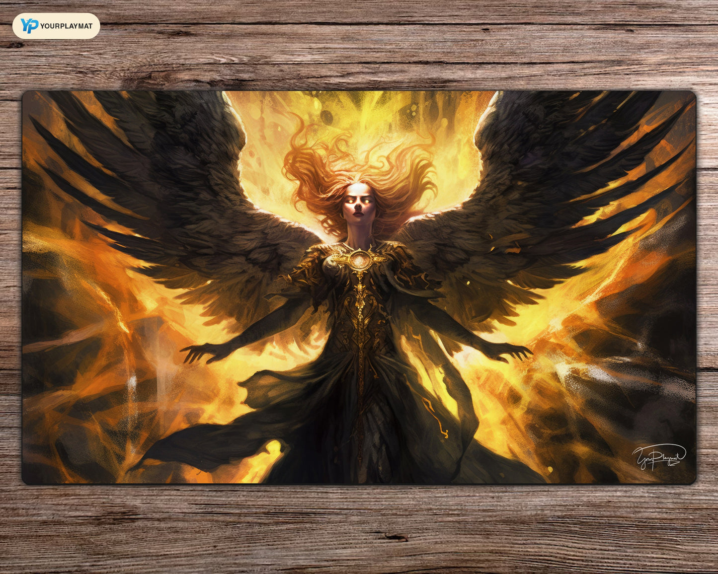 Angelic Warleader - MTG Spielmatte - 24 x 14 inches - MTG Geschenke - MTG Zubehör - Magie Tischmatte